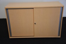 Sideboard 2OH, 120cm breit, Buche, Schiebetüren, gebraucht