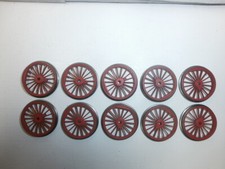 10 Fleischmann Eisenbahn Räder Lokräder Treibräder 22/20mm für BR 38 usw Spur H0