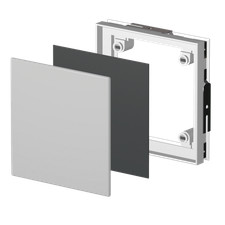 Fliesenrahmen Kunststoff weiß