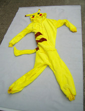 PIKACHU Kostüm Pyjama Erwachsene Gr. L + schlank Cosplay Party Kindergeburstag