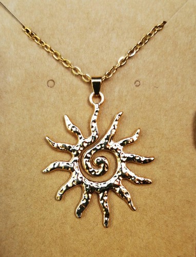 Halskette mit anhänger sonne - anhänger,