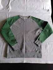 Pullover grau grün Gr. M Dobber dicke Baumwolle