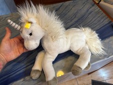 Steiff Einhorn Liegend Weiß Groß Sehr Schön