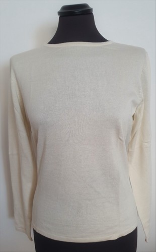 Seidepulli rundkragen - r-seidepulli;,