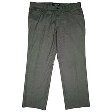 ALBERTO Tom Herren Hose Stoff Straight comfort Fit 26 XL W38 L28 grau dünn glanz