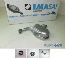 IMASAF Auspuff Mitteltopf + Anbauteile für Mercedes SLK 200 + 200K +230K (R107)
