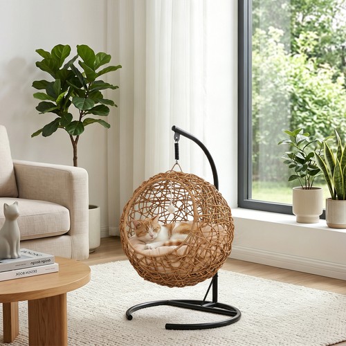 Pawhut katzenbett rattan - pawhut,