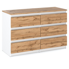 Wotan Kommode Eiche weiß 100