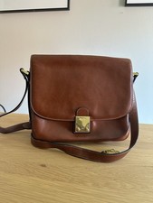 Goldpfeil Tasche Leder Braun Vintage Crossbody 