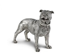 Silber Modell Staffordshire Bullterrier - komplett gepunzt Sterlingsilber