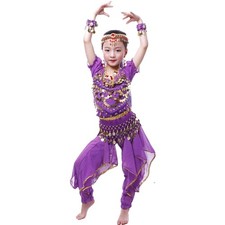 Purpur Bauchtanz Kostüm für