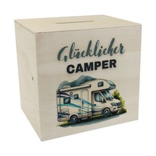 Wohnmobil Spardose aus Holz
