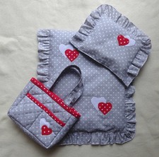 Puppenbettwäsche 2 tlg  mit