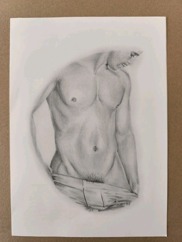 Bleistiftkunst männer akt - bleistiftkunst,