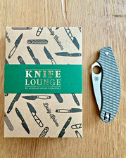 Spyderco UKPK mit Cross Cut Titan Griffschalen (Knife Lounge)