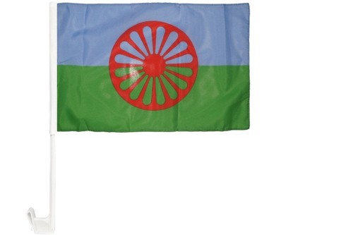 Sinti und roma autofahne - und,