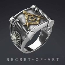 Freimaurer ring masonic - freimaurer,