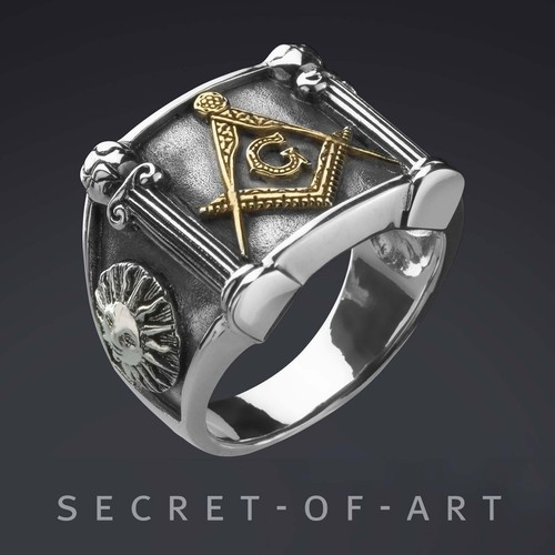 Freimaurer ring masonic - freimaurer,