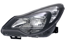 Scheinwerfer links für Opel Corsa D 2011- + LWR Stellmotor Halogen Schwarz