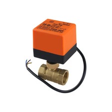 Messing Kugelhahn DN20/DN25 mit Stellantrieb, 220V, 2-/3-Wege