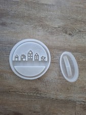 2 tgl. Paket Silikonformen Gießformen LOOP MIT SOCKEL gebraucht