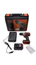 Black+Decker Akku-Bohrschrauber Akkuschrauber 18 V ASD18K Autoselect-Technologie