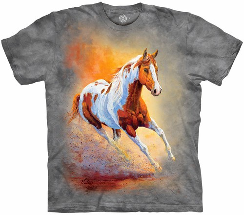 Pferde shirt sunset - t-shirt, gallop