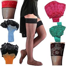 HALTERLOSE NETZ-STRÜMPFE