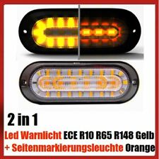2 x LED Blitzer Orange + UMRISSLEUCHTE -  E9 Straßenräumer LED Strobo Blitzlicht
