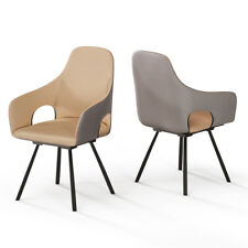 drehbar Esszimmerstuhl 2er Set Leder Küchenstuhl Essstuhl Polsterstuhl Armlehne