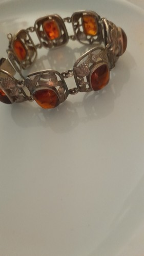 Bernstein armband silber - bernstein,
