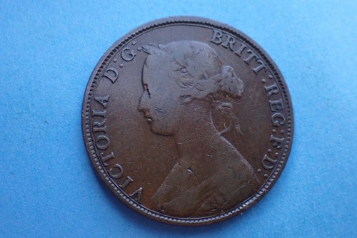 1861 victoria half penny - 1861,