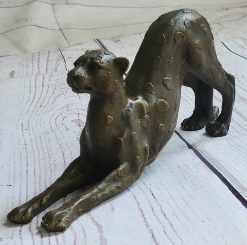 Messingskulptur löwe panther - messingskulptur,