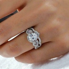 3,20kt Tropfen Halo Diamant