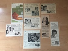 8 x ORIG REKLAME WERBUNG 1954- 63  PALMOLIVE Seife  Hanna RUCKER