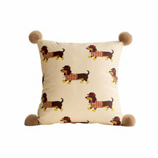 Dackel Kissenbezug 45x45 cm