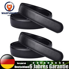2X Herren Ersatz Weich Leder Automatik Gürtel Gürtelriemen Belts ohne Schnalle
