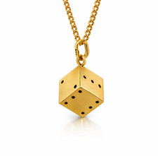 Würfel Anhänger 750er 18