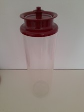 Tupperware Panorama Dose Behälter Spaghetti Müsli 1,6 l 30,5cm H bordeaux rot