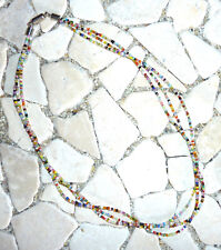 ★ 3reihige mittellange Kette ★ Collier ★ bunt ★