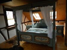 Voglauer Anno 1700 Altblau Landhaus Himmelbett komplettes Schlafzimmer