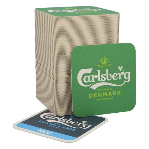 100x carlsberg bier bierdeckel - 100x,