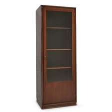 Schmale Vitrine Mahagoni