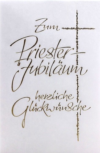 Priesterjubiläum karte - priesterjubiläum,