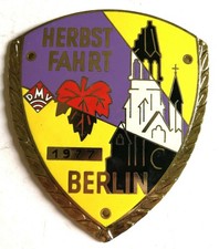 Plakette Herbstfahrt Berlin