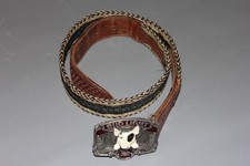 BUD LIGHT schicker Western Gürtel, Gürtelschnalle aus Emaille/ Metall