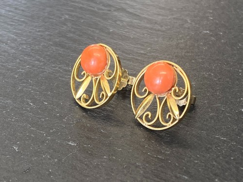 Vintage ohrstecker aus gold - vintage,