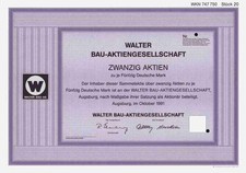 Walter Bau AG 1991 Augsburg