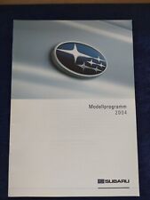 Subaru Legacy Forester Outback Impreza WRX STi G3X Justy Programm Prospekt 2004