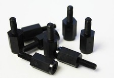 8 Stück 3x10 Kunststoff Abstandbolzen mit Innen-/ Außengewinde M3 